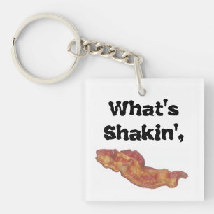 Qu'est-ce qui tremble Porte-clés drôle de Bacon