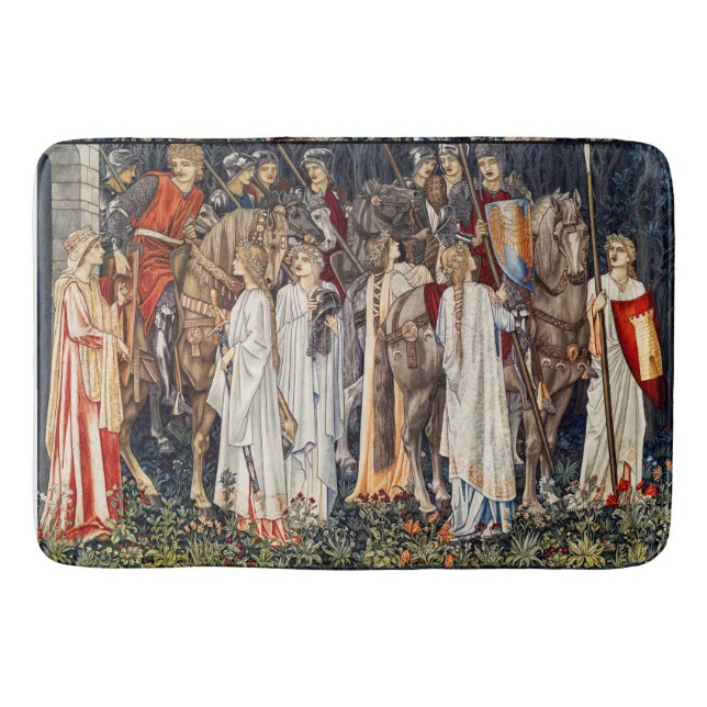 Quest for Holy Grail, Arming,Departure of Knights  Bath Mat (Front)