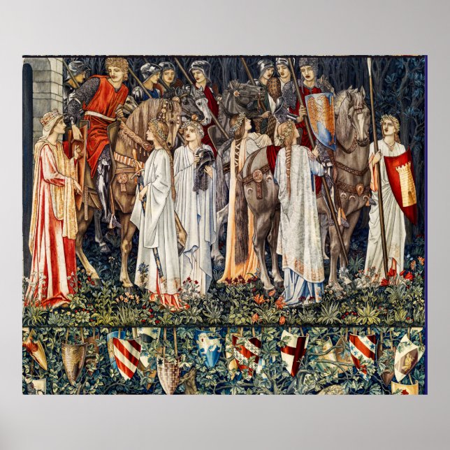 Quest for Holy Grail, Arming,Departure of Knights Poster (Front)