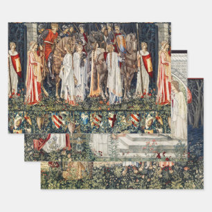 Quest for Holy Grail, Arming,Departure of Knights Wrapping Paper Sheet