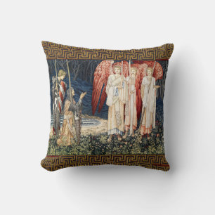 Quest for Holy Grail,Vision of Angels to Perceval  Throw Pillow