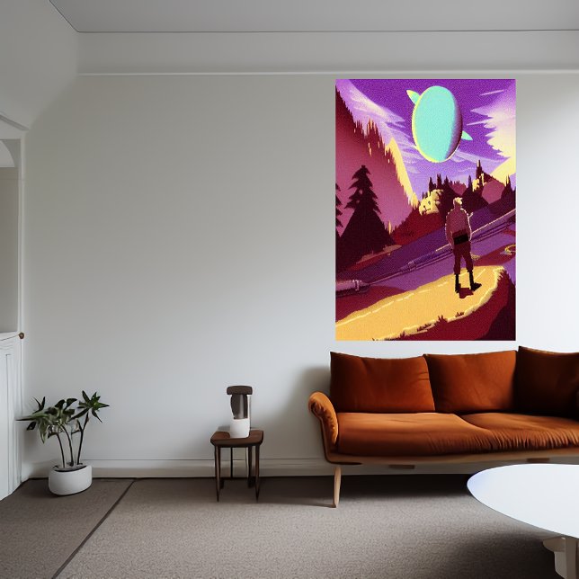 Quest for the lost planet | AI Art  Poster (Creator Uploaded)