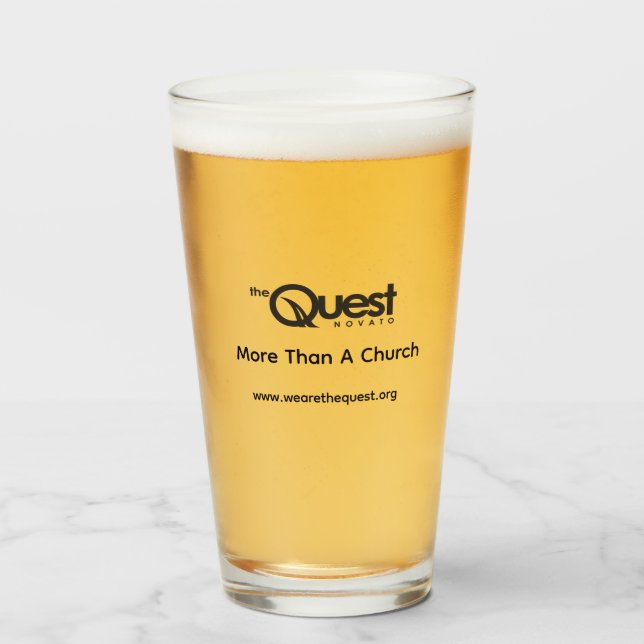 Quest Pint Glass (Front Filled)