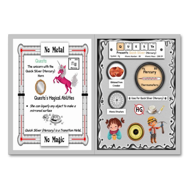 Questa - Mercury Horn Unicorn Trading Card (Front)