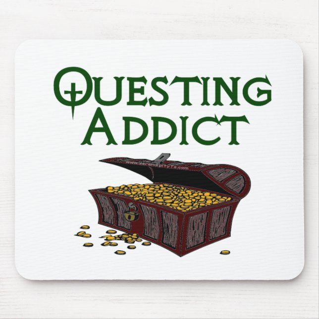 Questing Addict Mouse Pad (Front)