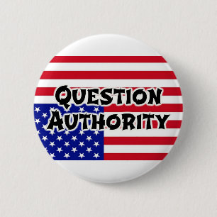 Question Authority 2 Inch Round Button