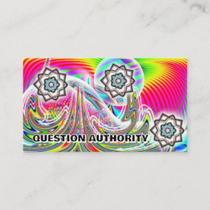QUESTION AUTHORITY ( you may change the words ) Business Card