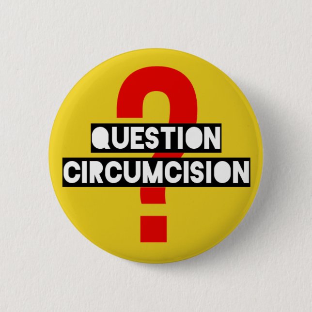 Question Circumcision Button D3 (Front)