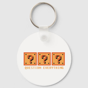 Question Everything Keychain
