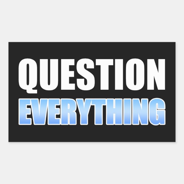 Question Everything Sticker (Front)