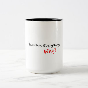 Question Everything Why? Mug