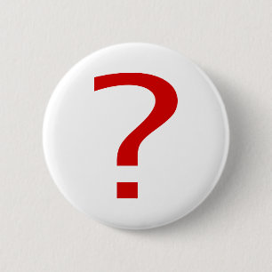 Question Mark 2 Inch Round Button