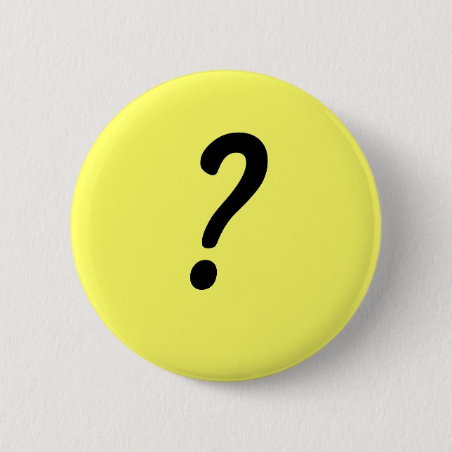 Question mark 2 inch round button (Front)
