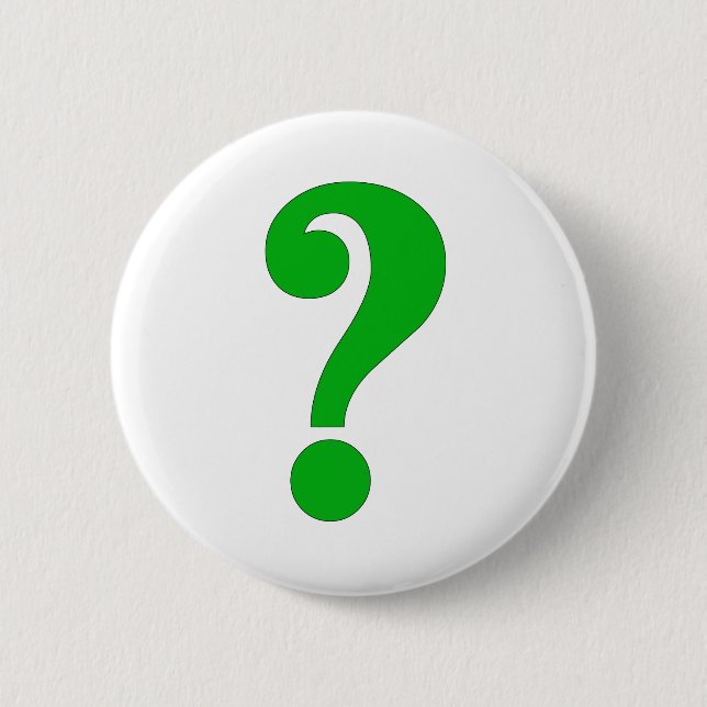 Question mark 2 inch round button (Front)