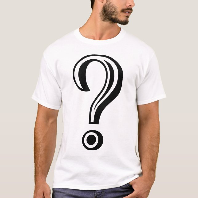 Question Mark Chiseled T-Shirt (Front)