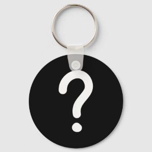 Question Mark, Funny, Joke, Sarcastic, Family  Keychain