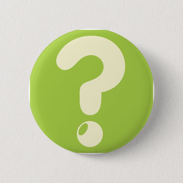 Question Mark Icon 2 Inch Round Button (Front)