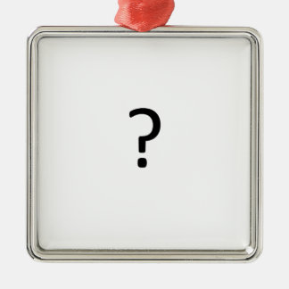 Question Mark Metal Ornament