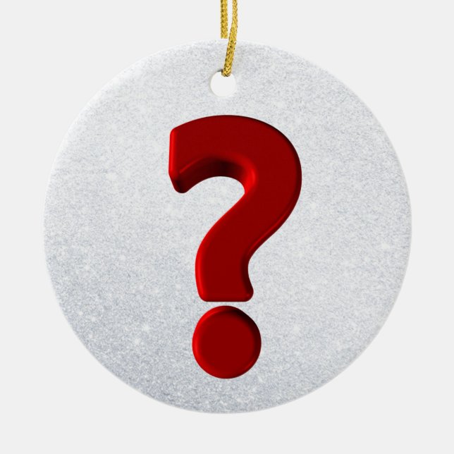 Question Mark Ornament (Front)