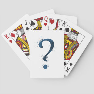 Question mark playing cards