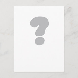 question mark ? postcard