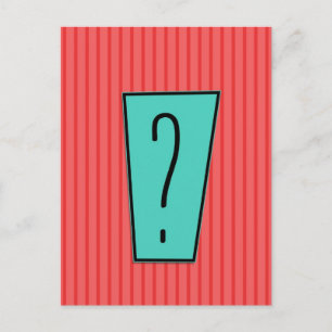 Question Mark Postcard