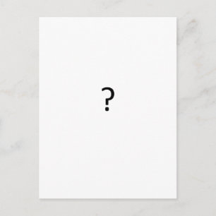 Question Mark Postcard