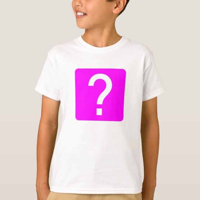 Question Mark Square Panel T-Shirt (Front)