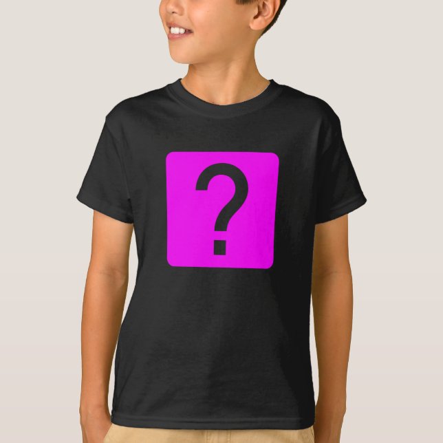 Question Mark Square Panel T-Shirt (Front)