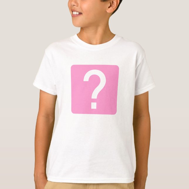 Question Mark Square Panel T-Shirt (Front)