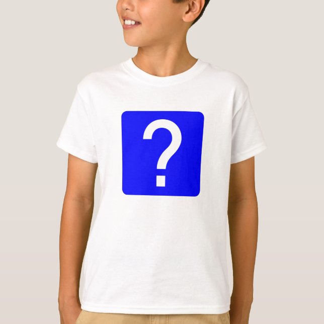 Question Mark Square Panel T-Shirt (Front)
