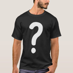 Question Mark T-Shirt Couple Guess Who Costume Shi