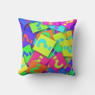 Question Mark Throw Pillow