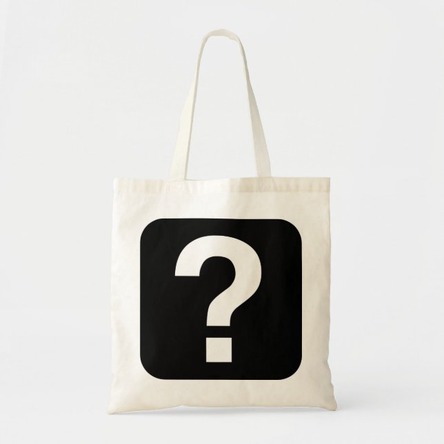 Question mark tote bag (Front)