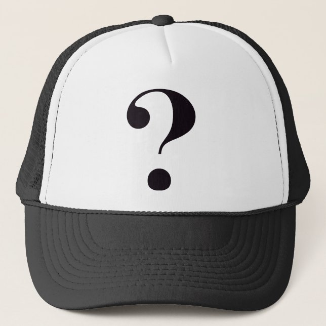 question-mark trucker hat (Front)