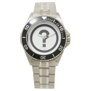 Question mark wrist watch