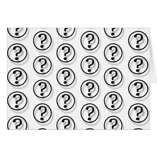 Question Marks (Front Horizontal)