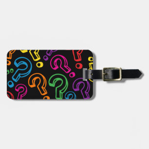 Question Marks Luggage Tag