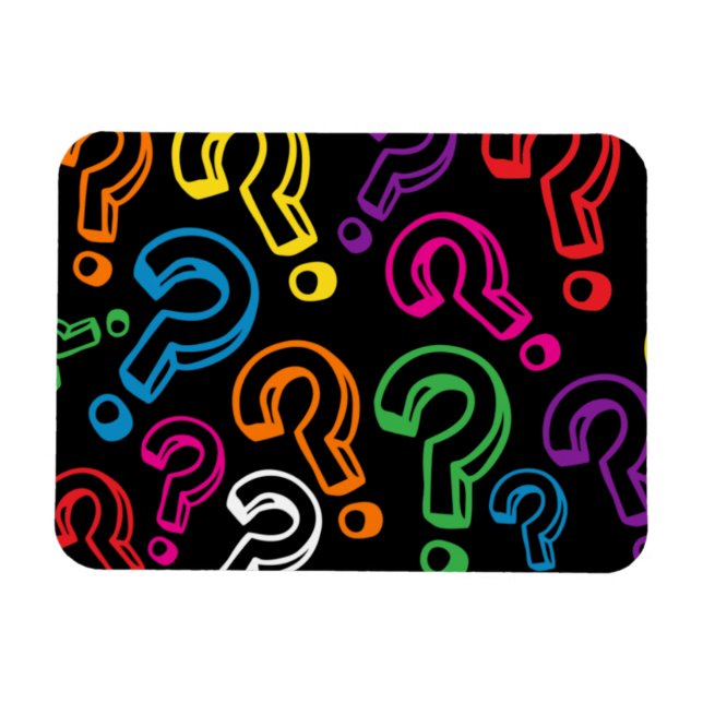 Question Marks Magnet (Horizontal)