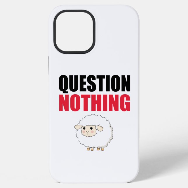 Question Nothing Sheep iPhone Case (Back)