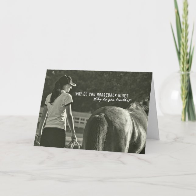 QUESTION OF PASSION Greeting Card (Front)