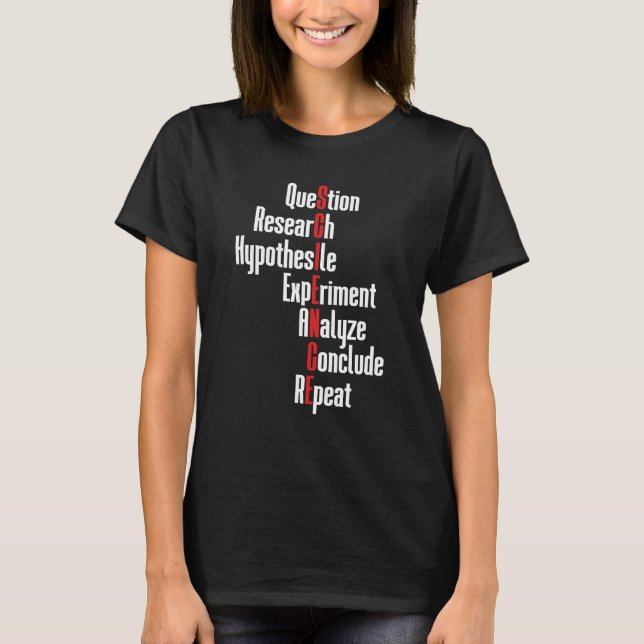 Question Research  Chemistry Physics T-Shirt (Front)