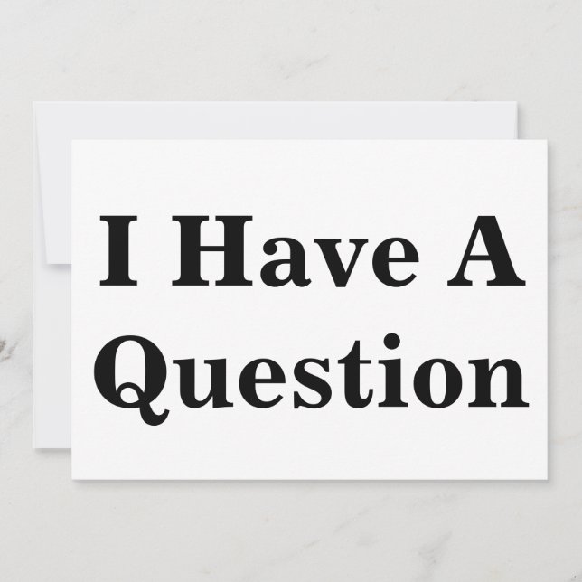 Question Sign (Front)