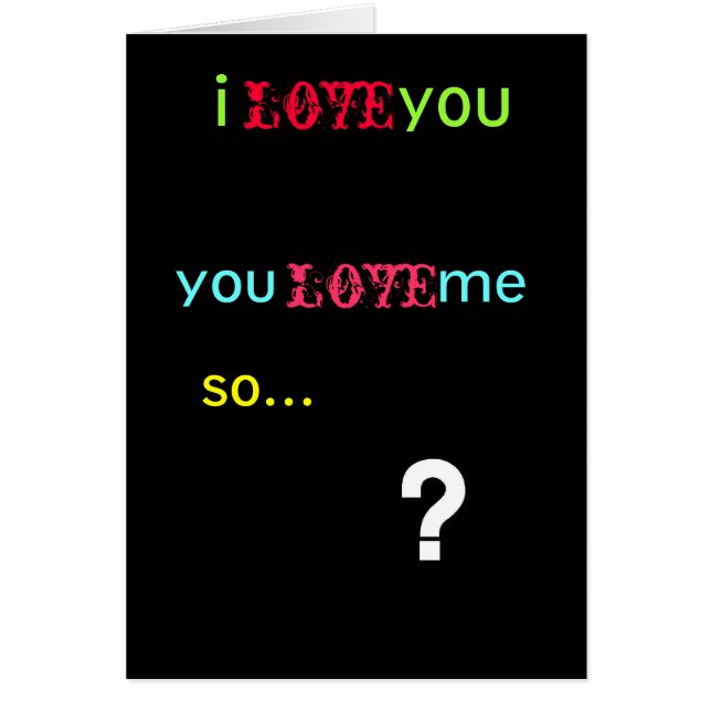 questionmark, I          vous, amour, vous        (Devant)