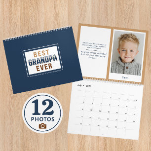 Questions Answers Grandkids Best Grandpa Ever Calendar