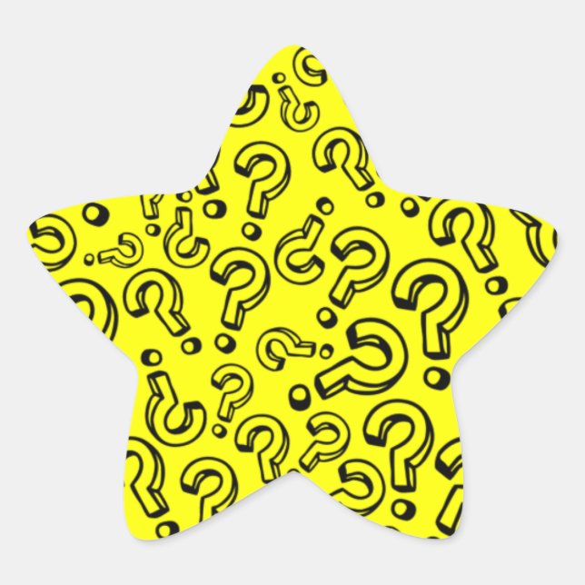 Questions Star Sticker (Front)