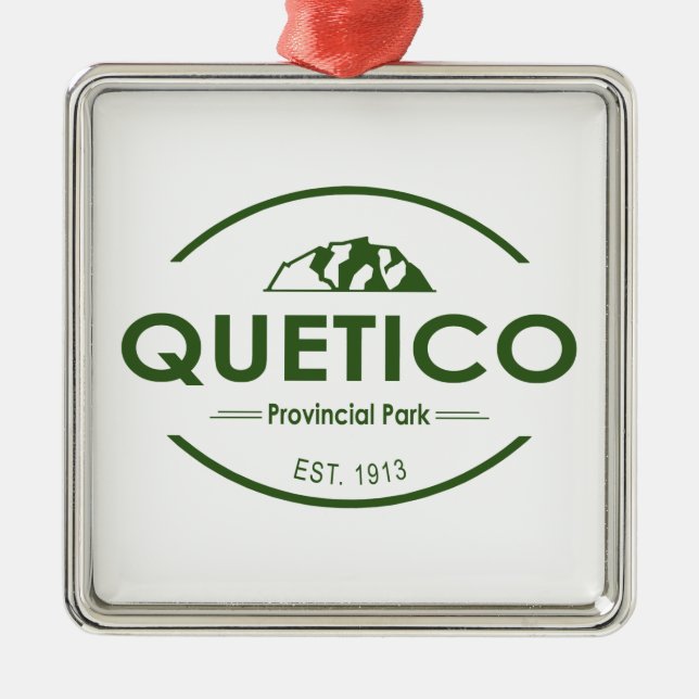 Quetico Provincial Park Metal Ornament (Front)