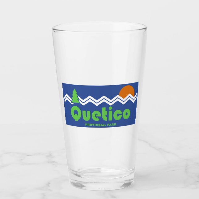 Quetico Provincial Park Retro Glass (Front)