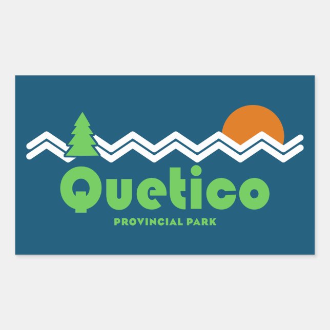 Quetico Provincial Park Retro Sticker (Front)