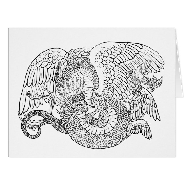 Quetzacoatl Couleur de votre propre (Devant horizontal)